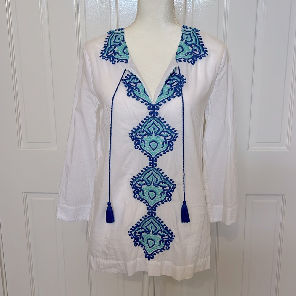 Lilly Pulitzer embroidered tunic size S‎